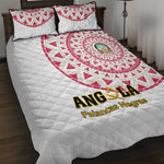Support Palancas Negras - White Angola Football Quilt Bed Set