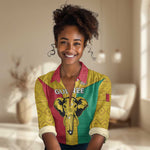 Guinea Football Women Casual Shirt Come On Syli National LT01