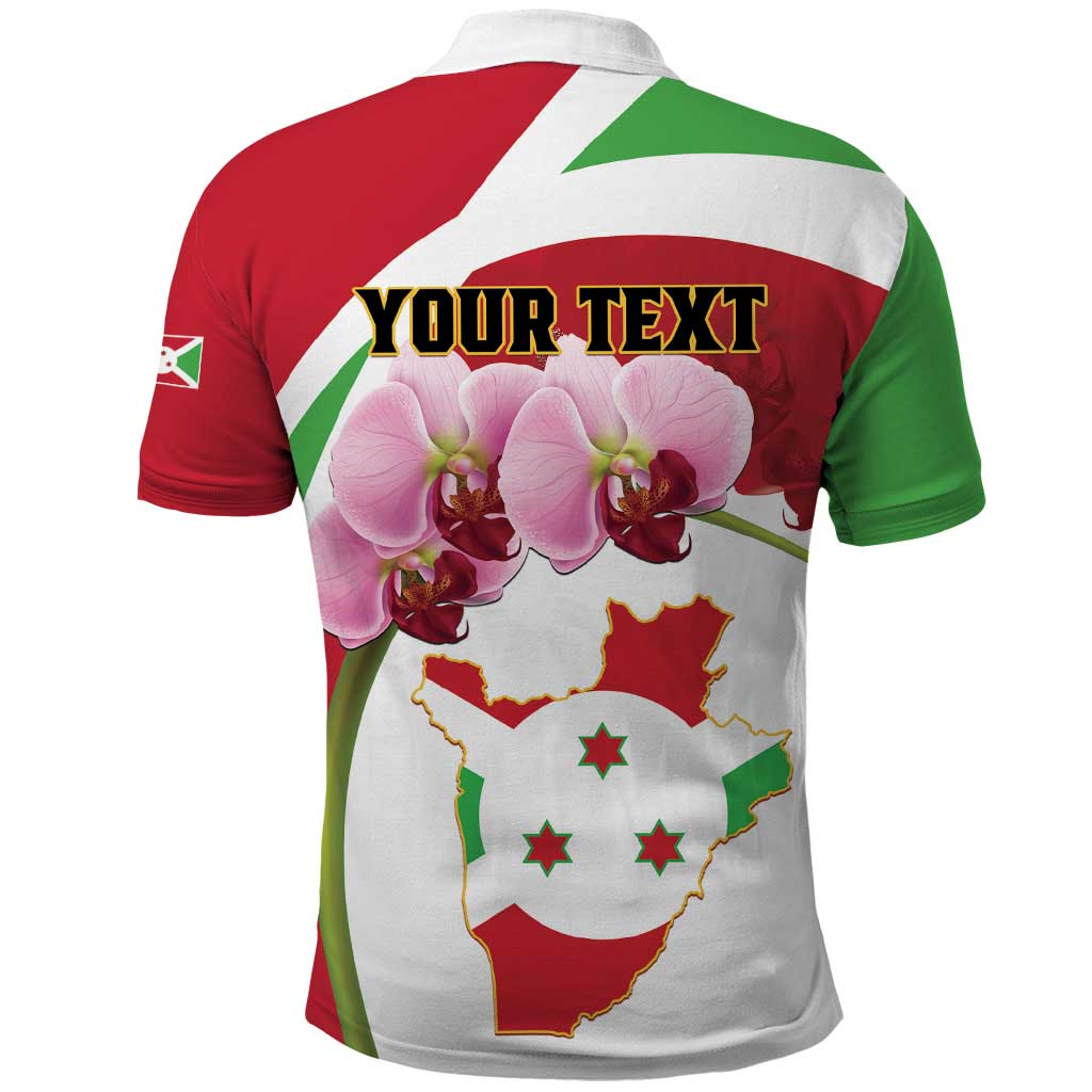 Personalized Burundi Independence Day Polo Shirt Coat Of Arms Bujumbura Flower