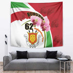 Burundi Independence Day Tapestry Coat Of Arms Bujumbura Flower