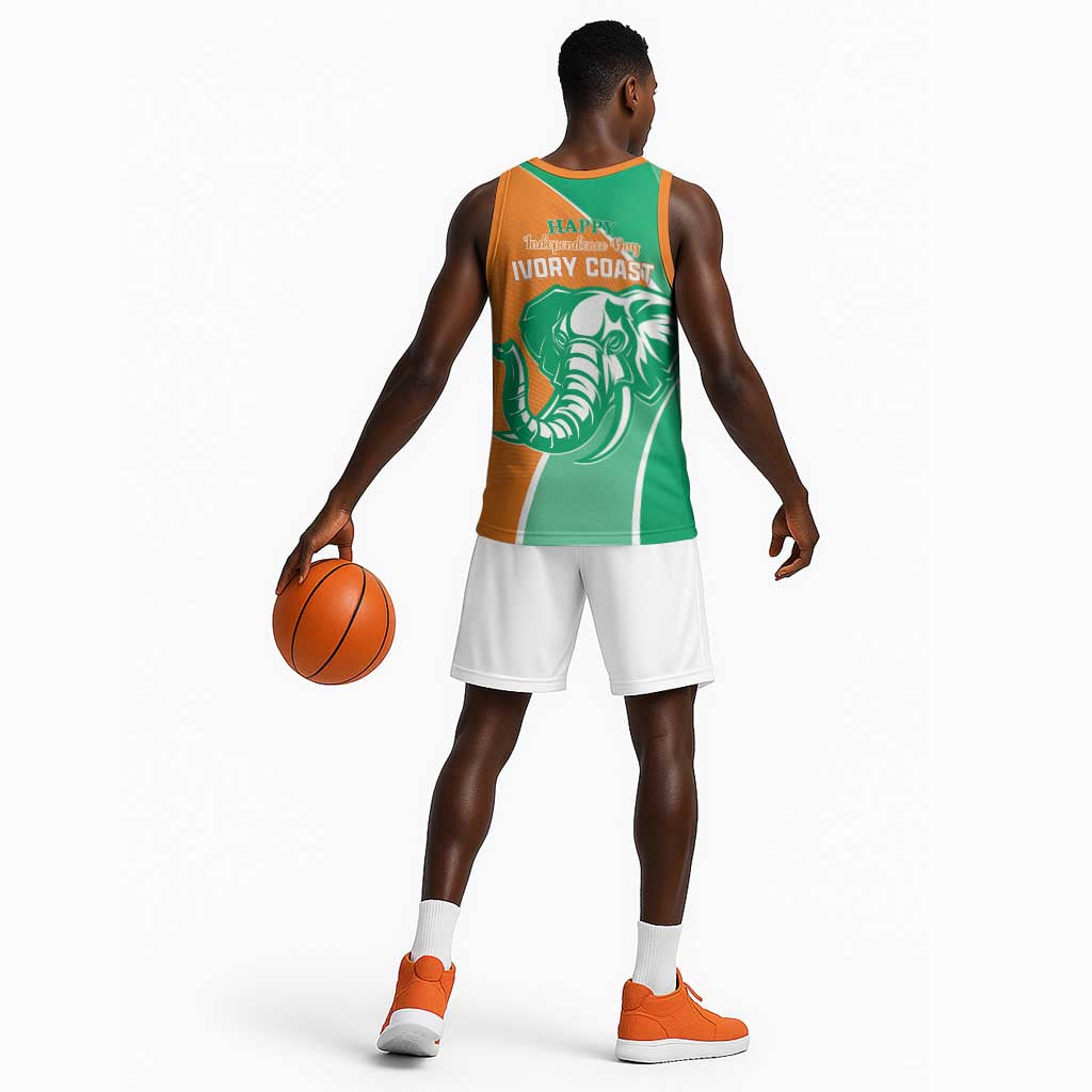 Ivory Coast Independence Day Basketball Jersey Cote d Ivoire Elephant LT01
