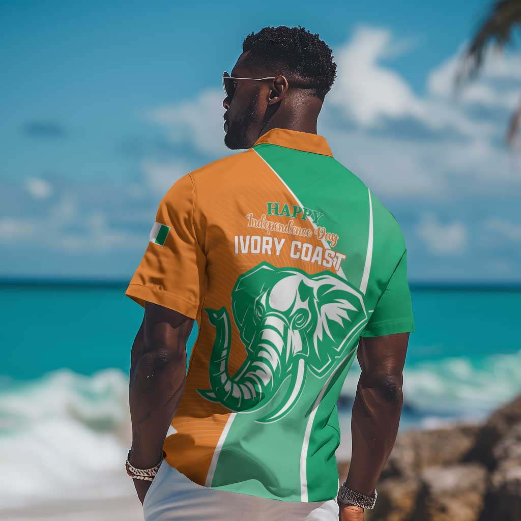 Ivory Coast Independence Day Hawaiian Shirt Cote d Ivoire Elephant