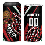 Custom Kenya Rugby 4 in 1 Can Cooler Tumbler Simbas Elevate Your Game