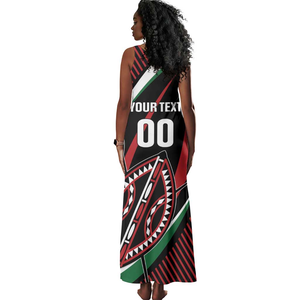 Custom Kenya Rugby Tank Maxi Dress Simbas Elevate Your Game