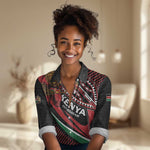Custom Kenya Rugby Women Casual Shirt Simbas Elevate Your Game