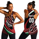 Custom Kenya Rugby Women Racerback Tank Simbas Elevate Your Game