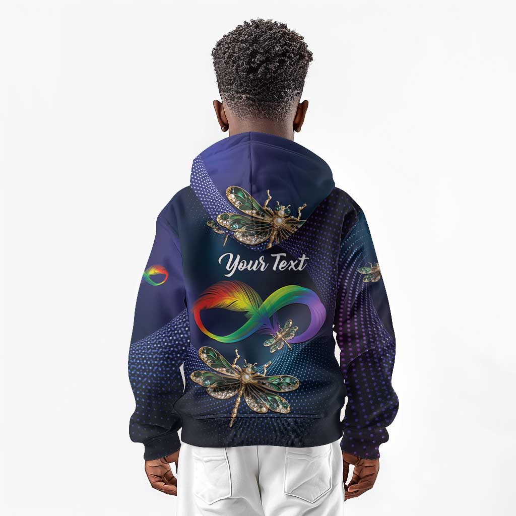 Personalized As Long As I Breathe You'll Be Remembered Kid Hoodie Luxury Dragonfly - Feather Infinity