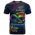 Personalized As Long As I Breathe You'll Be Remembered T shirt Luxury Dragonfly - Feather Infinity
