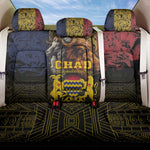 Chad Independence Day 1960 Back Car Seat Cover Tchad Goat and Lion African Pattern