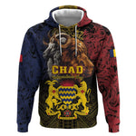 Chad Independence Day 1960 Hoodie Tchad Goat and Lion African Pattern