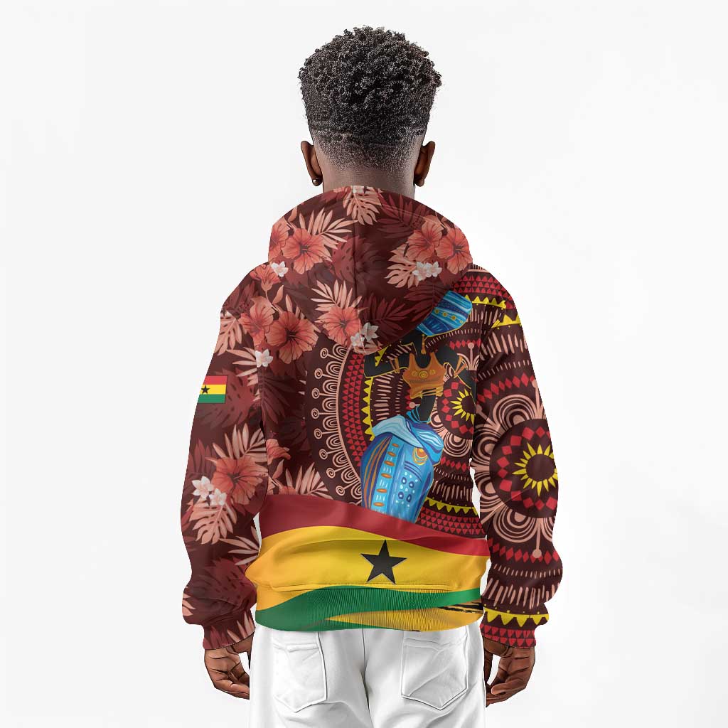 Panafest Kid Hoodie Ghana Tropical African Pattern