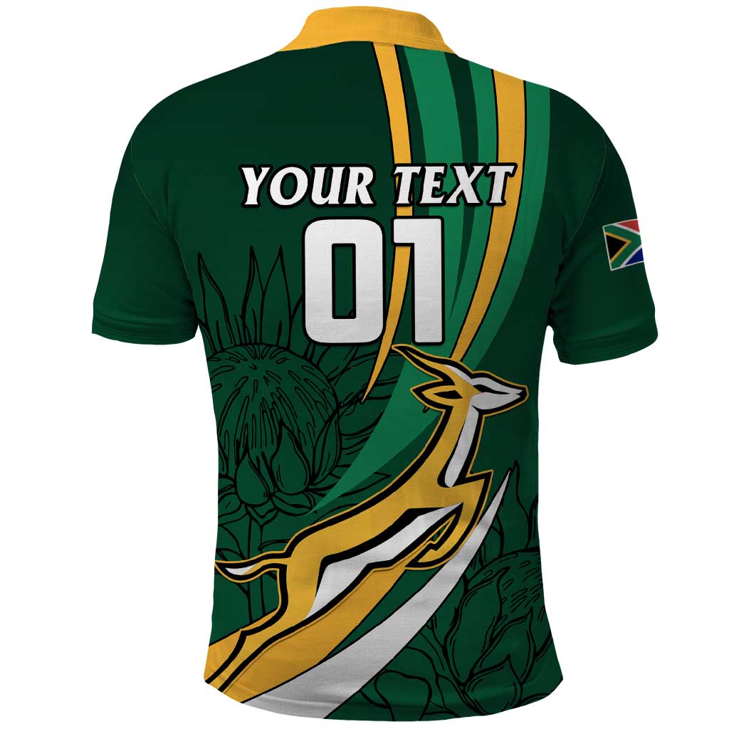 Personalized South Africa Rugby Polo Shirt - Springboks Go Champions, World Cup