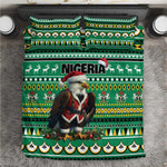 Nigeria Christmas Bedding Set Eagle Santa - African Pattern