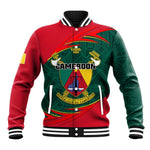 Personalized Cameroon Baseball Jacket with Cameroun Coat of Arms and African Pattern LT01