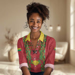 Guinea-Bissau Women Casual Shirt Unidade Luta Progresso LT01