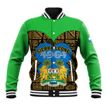 Sierra Leone Independence Day 2024 Baseball Jacket Happy 63rd Anniversary African Pattern LT01