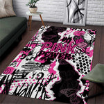 Pink Power Graffiti Area Rug Breast Cancer Awareness - African Pride