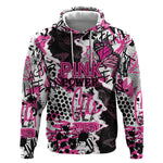 Personalized Pink Power Graffiti Hoodie Breast Cancer Awareness - African Pride