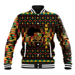 Kwanzaa Festival Baseball Jacket with Kinara Candles and African Pattern LT01