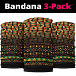 Kwanzaa Festival Neck Gaiter with Kinara Candles and African Pattern - African Pride
