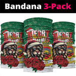 Morocco Christmas Neck Gaiter Santa Lion Rose Xmas Vibe LT01