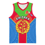 Custom Eritrea Basketball Jersey with Eritrean Emblem Flag and African Pattern Design - African Pride