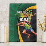 Proud of Jamaican Canvas Wall Art Faster Than Lightning-9.58 Seconds - African Pride