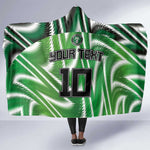 Custom Nigeria Football Hooded Blanket Sporty Super Eagles