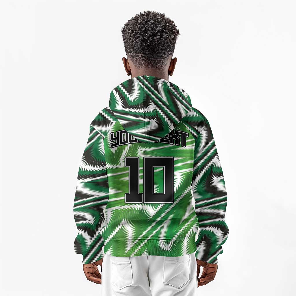 Custom Nigeria Football Kid Hoodie Sporty Super Eagles