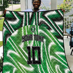 Custom Nigeria Football Quilt Sporty Super Eagles