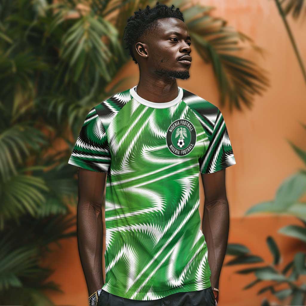 Custom Nigeria Football T shirt Sporty Super Eagles