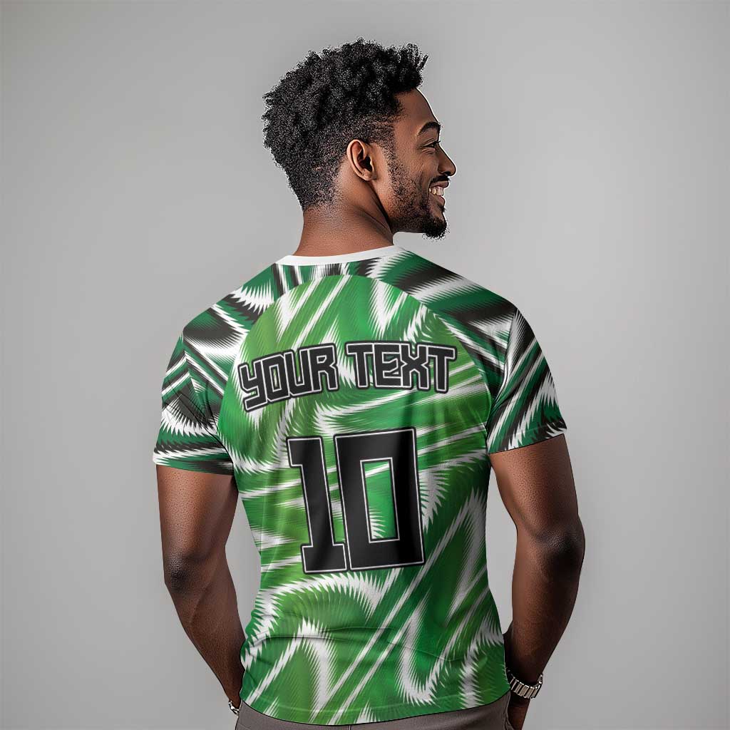 Custom Nigeria Football T shirt Sporty Super Eagles