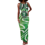 Custom Nigeria Football Tank Maxi Dress Sporty Super Eagles
