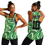 Custom Nigeria Football Women Racerback Tank Sporty Super Eagles