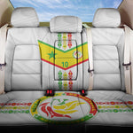 Custom Senegal Football Back Car Seat Cover Tricolor African Stripes Motif Sporty Style - African Pride