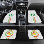 Custom Senegal Football Car Mats Tricolor African Stripes Motif Sporty Style - African Pride