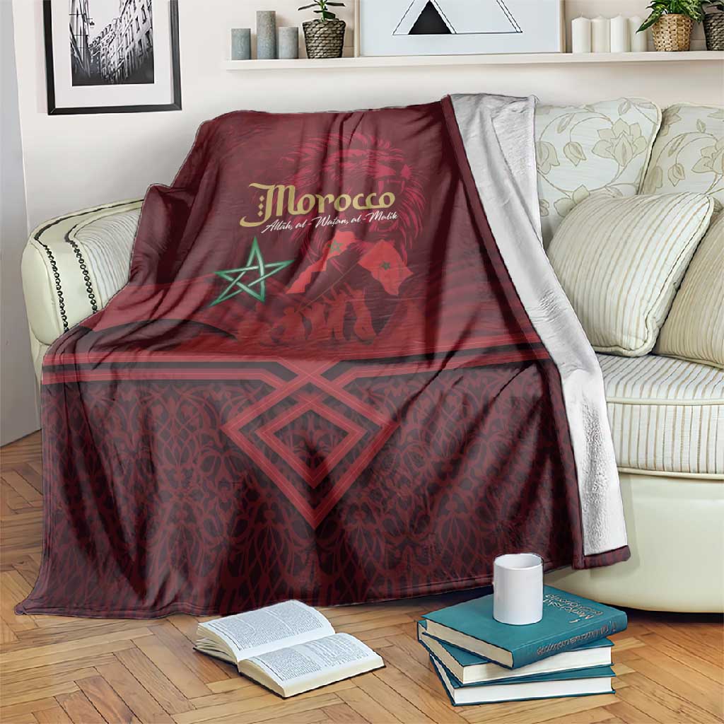 Personalised Afro Morocco Blanket Happy Proclamation Day - African Pattern LT15 main image 1