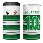 Custom Zimbabwe Rugby 4 in 1 Can Cooler Tumbler African Heritage Edition - African Pride