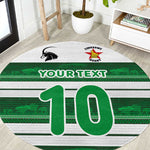 Custom Zimbabwe Rugby Round Carpet African Heritage Edition - African Pride