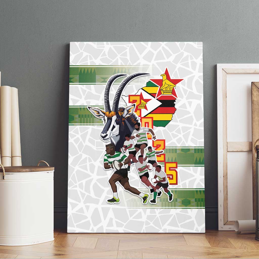 Zimbabwe Rugby The Champions 2025 Canvas Wall Art Sables-Warriors of Africa - African Pride