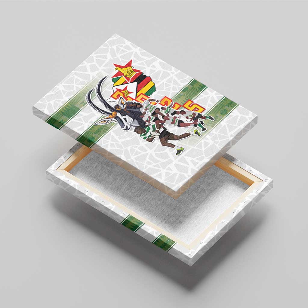 Zimbabwe Rugby The Champions 2025 Canvas Wall Art Sables-Warriors of Africa - African Pride