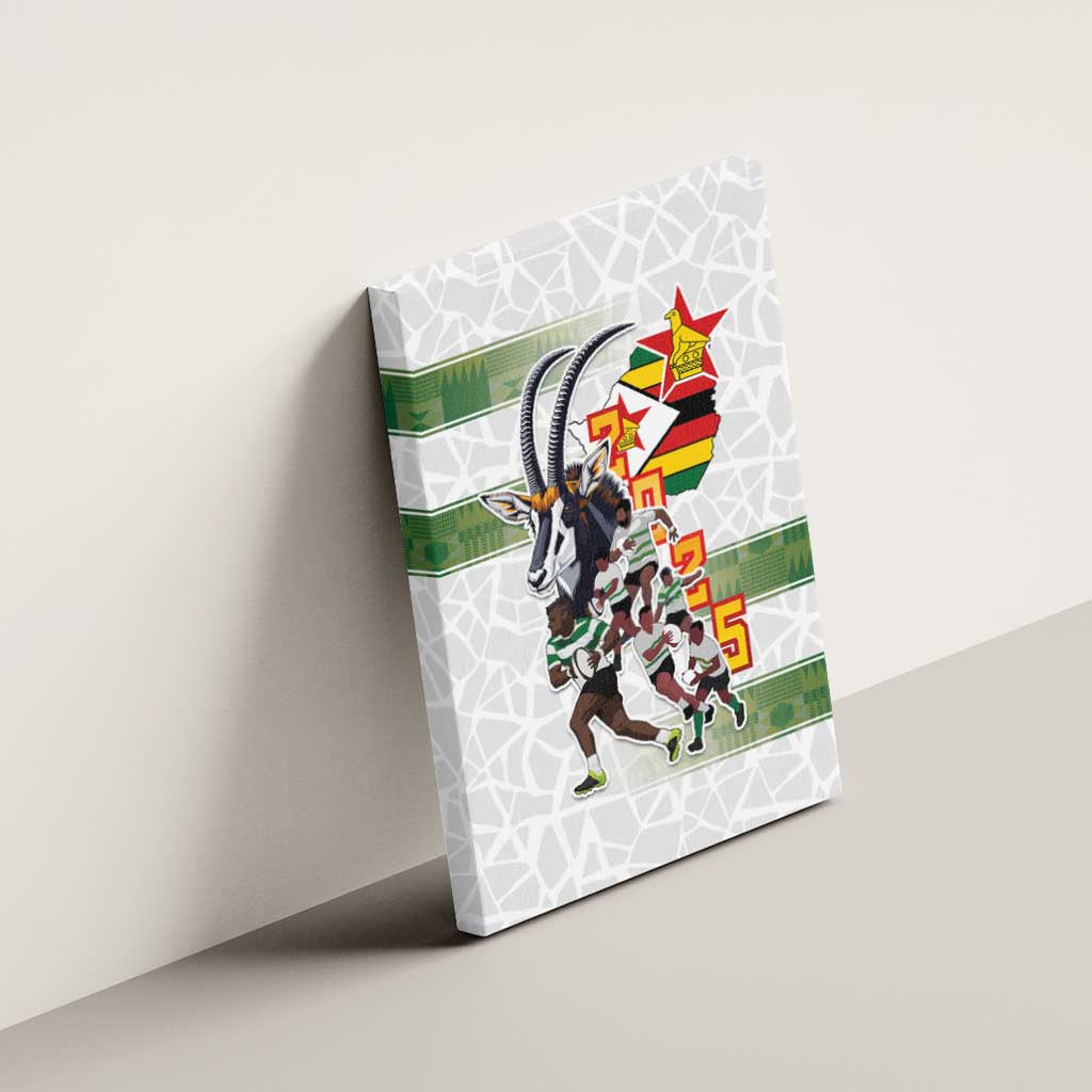 Zimbabwe Rugby The Champions 2025 Canvas Wall Art Sables-Warriors of Africa - African Pride
