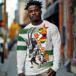 Custom Zimbabwe Rugby The Champions 2025 Long Sleeve Shirt Sables-Warriors of Africa - African Pride