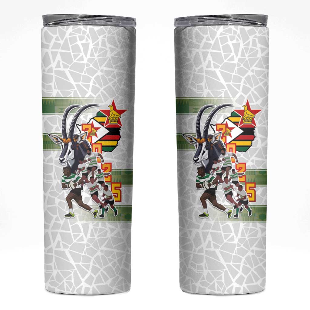 Zimbabwe Rugby The Champions 2025 Skinny Tumbler Sables-Warriors of Africa - African Pride