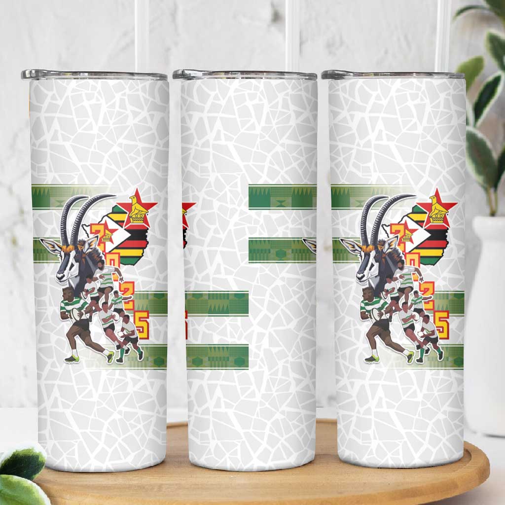 Zimbabwe Rugby The Champions 2025 Skinny Tumbler Sables-Warriors of Africa - African Pride