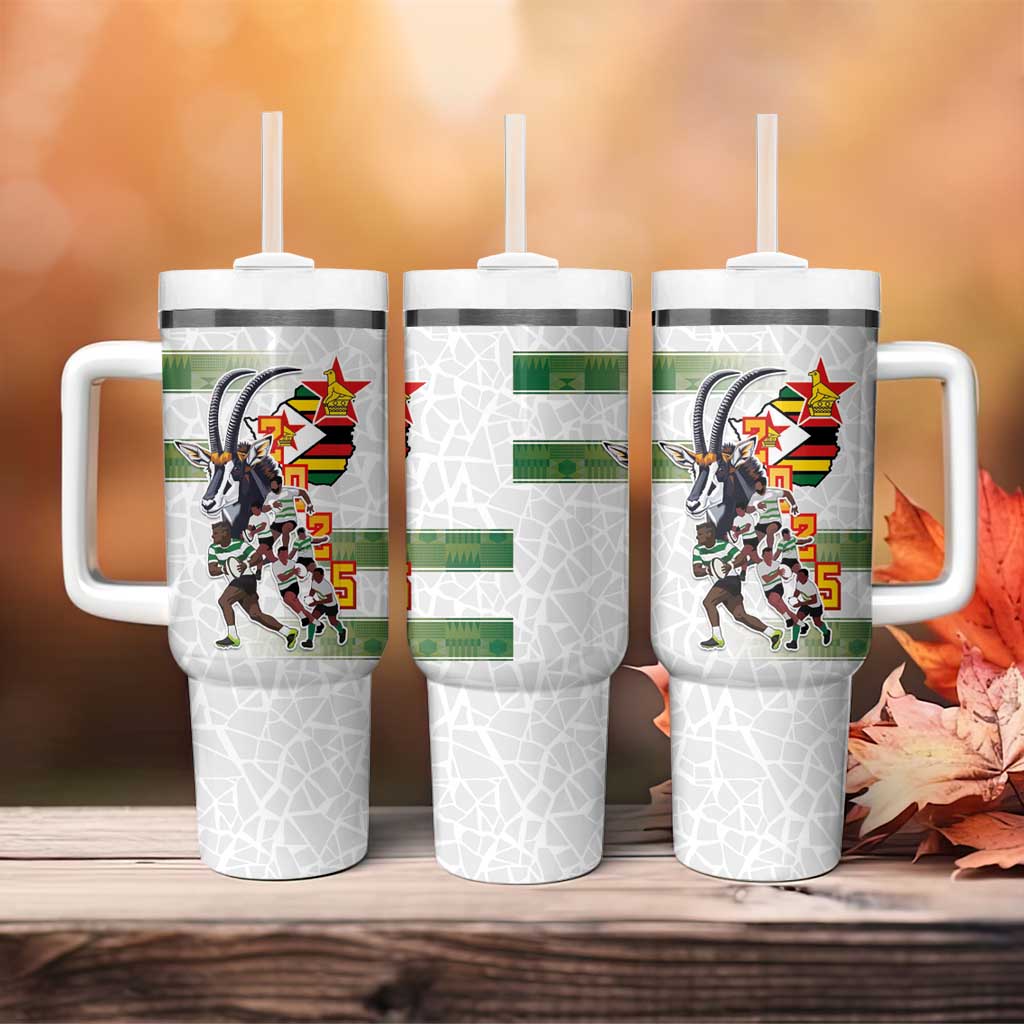 Zimbabwe Rugby The Champions 2025 Tumbler With Handle Sables-Warriors of Africa - African Pride