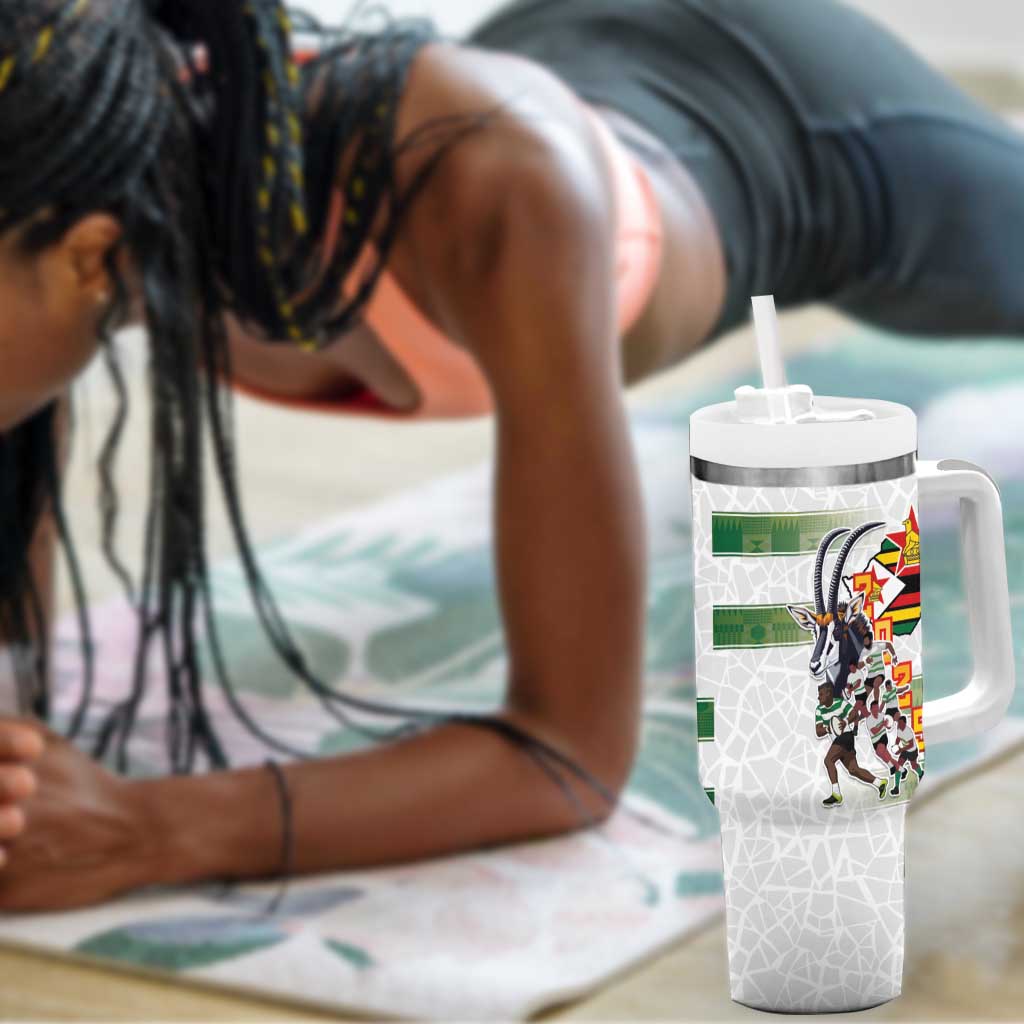 Zimbabwe Rugby The Champions 2025 Tumbler With Handle Sables-Warriors of Africa - African Pride
