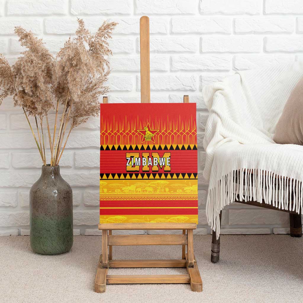 Zimbabwe Cricket Canvas Wall Art African Heritage Edition - African Pride