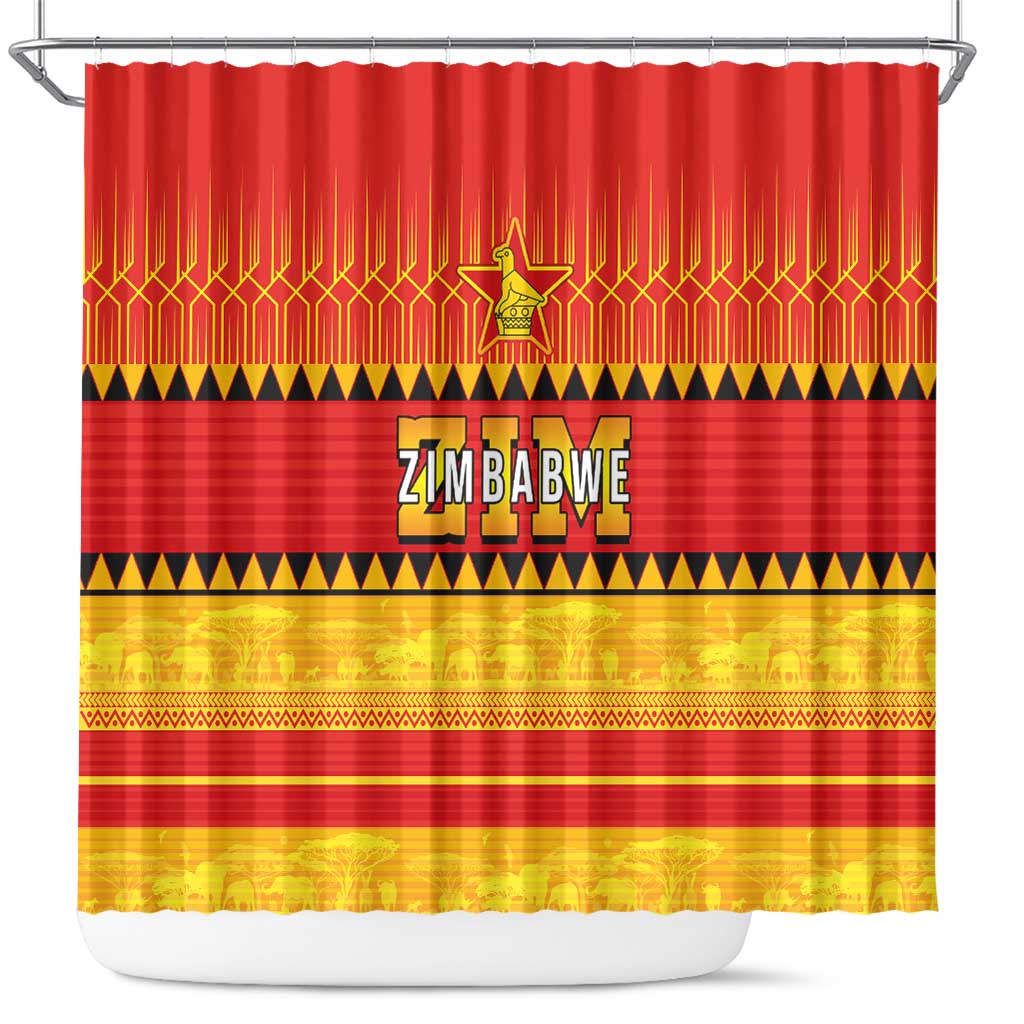Zimbabwe Cricket Shower Curtain African Heritage Edition - African Pride