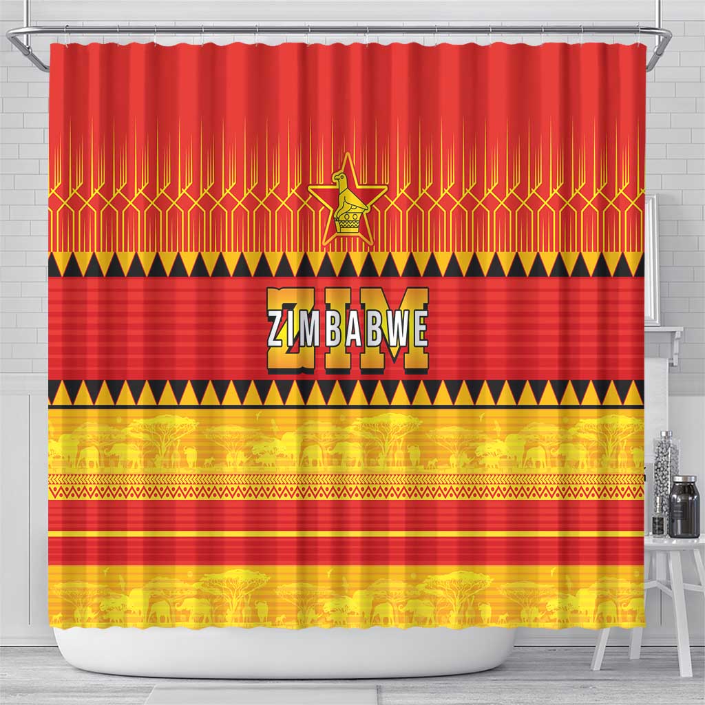Zimbabwe Cricket Shower Curtain African Heritage Edition - African Pride